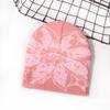 Unisex Jacquard Eye Flower Pattern Knitted Beanies Hat Fashionable Winter Warm Hiphop Bonnet Skull Hat for Men and Women