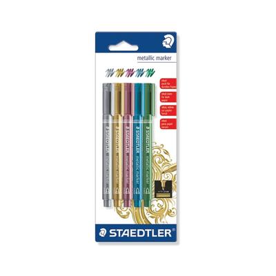 Staedtler Metallic Marker Sortierte Farben (5 Stück)