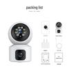5G Wireless Dual-Lens Smart Surveillance Camera with Panoramic Rotation, Night Vision, and WiFi HD Monitoring
