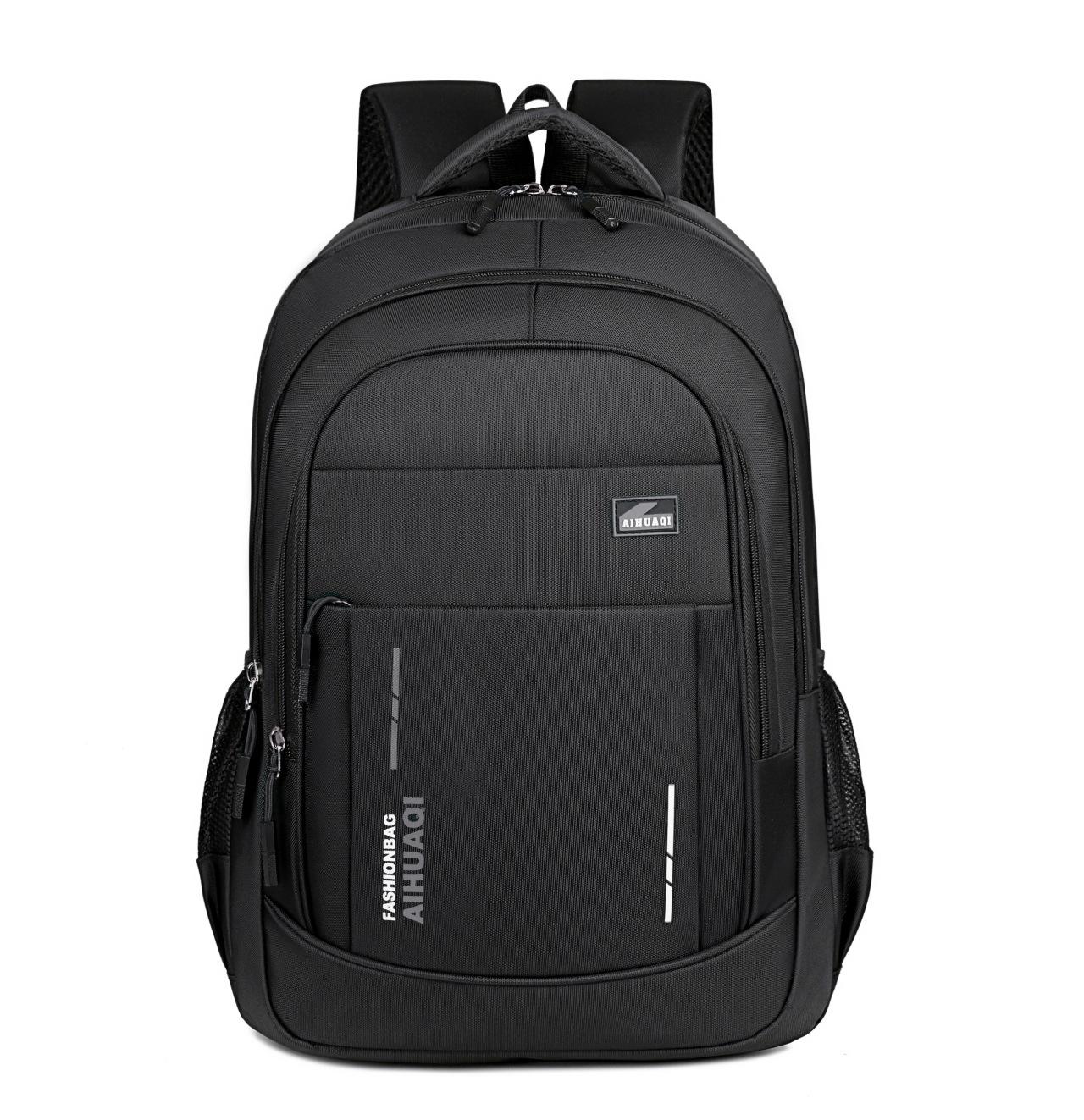 

Двухлямочный рюкзак, Мужской рюкзак большой вместимости для компьютера, Деловая сумка для путешествий, Школьный рюкзак для студента чёрный