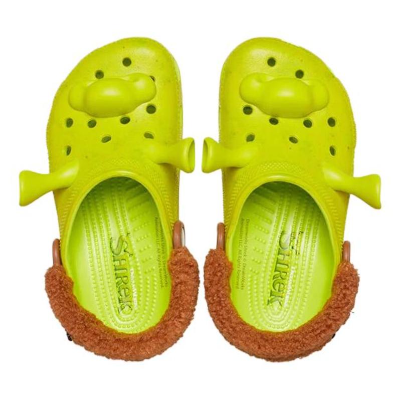 Shrek x Crocs Classic clog Non-Slip Kids Slippers Green Kids' Model