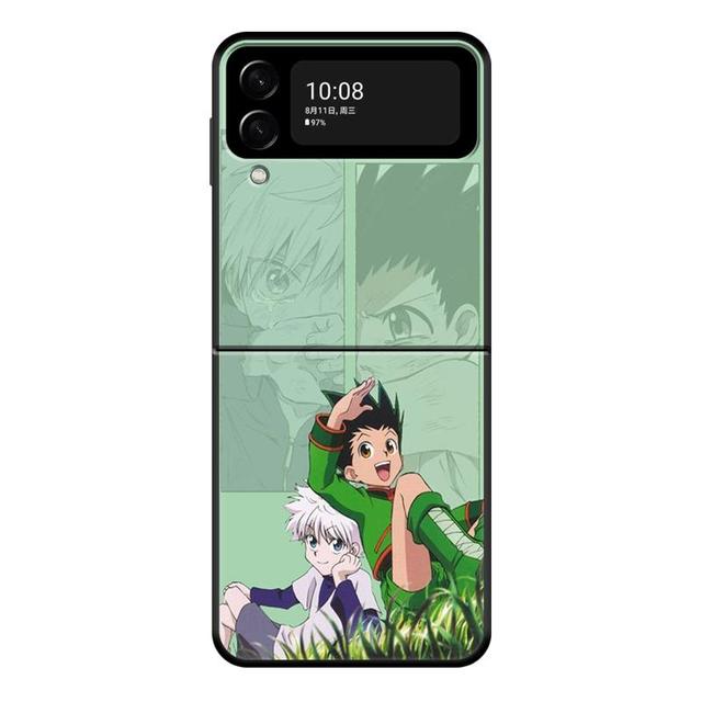 Hunter ×Hunter Gon Freecss Telefon Kılıfı Için Samsung Galaxy Z Flip 4 Z Flip3 5g Kabuk Galaxy Z Flip Sert Kapak Couqe