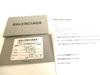 Authentic BALENCIAGA Paper Beige Leather Silver H/W 6 Pics Key Chain #b046 Open box