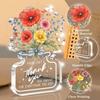 2D Flat Party Decoration Clear Acrylic Acrylic Centerpiece Acrylic Plaque Sign  Bedside Table