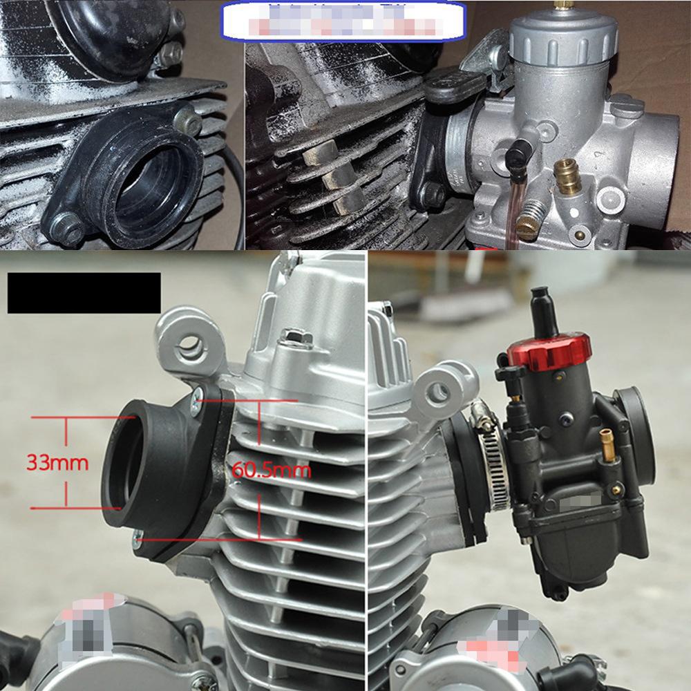 HQ Motorcycle Carburetor Adapter Inlet Intake Pipe Rubber Fit Universal PE PWK21-34mm Air Intake Carb Manifold Boot