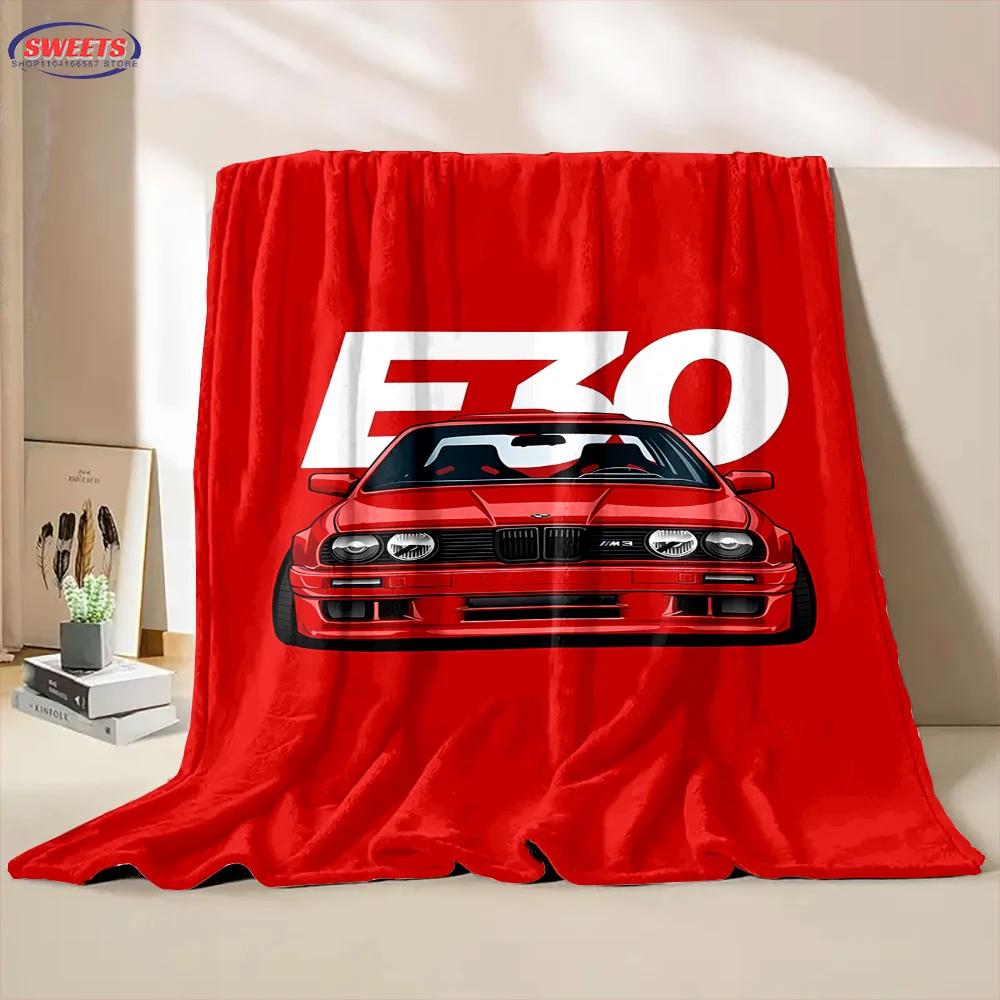 Druk 3D Marzenie Samochód Wyścigowy Flanelowy Koc Artystyczny Kocyk Sofa Pokrycie Łóżka Cztery Pory Roku Miękki Puszysty Kołdra Koc Rekreacja na Zewnątrz Drzemka
