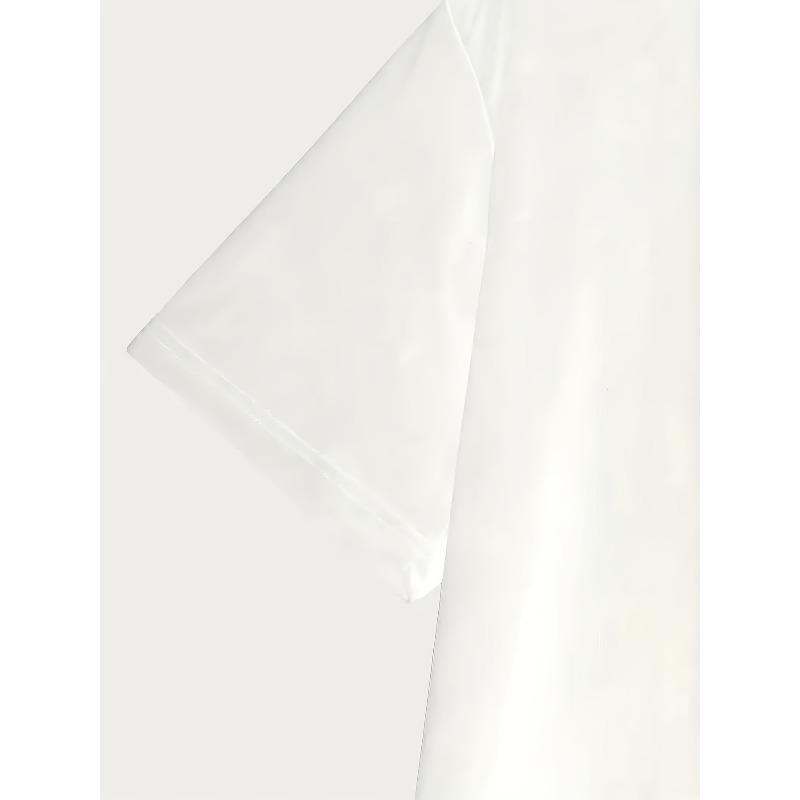 Tailles européennes T-shirt décontracté imprimé pique pour homme - Haut d'été à manches courtes et col rond, Style confortable pour tenues décontractées Mode streetwear