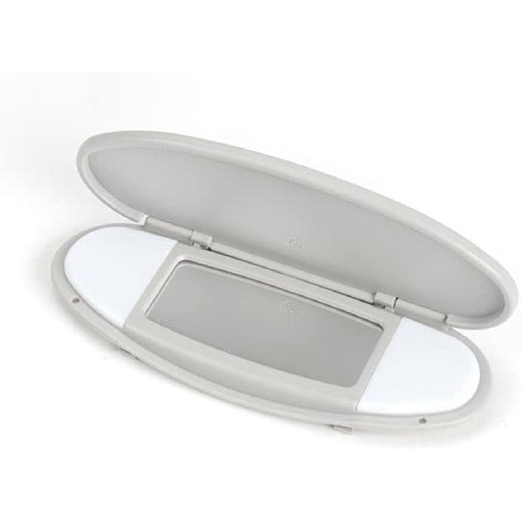 

Sun Visor Vanity Mirror Cover Fits for BMW Mini Cooper Cooper S Clubman Hatchback Countryman R55 R58 R60 2007-2014 (Black) серый