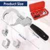 Universal Adjustable Aluminium Alloy Double-headed Wrench Multifunctional Bath Wrench Bathroom Repair Hand Tool