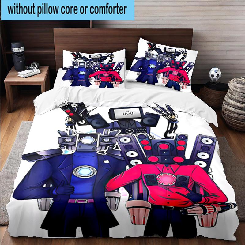 3PCS Skull And Sun Carnival 3pcs Bedding,Including 3PCS Duvet Cover And 2pcs Pillowcases Perfect for Christmas,Ideal for Bedroom, Dormitory