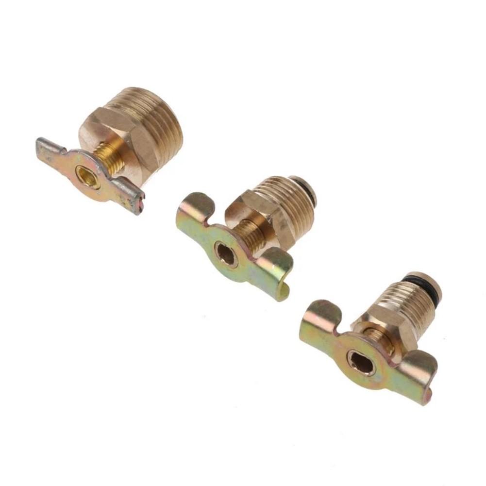 Brass Drain Valve for Smooth of Air Tank Ports NPT 14 /38 /12 (1pc)