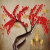 Mural European Style Retro 3d Elk Red Flower Bird Tree Wallpaper For Living Room Sofa Tv Background Wall Mural