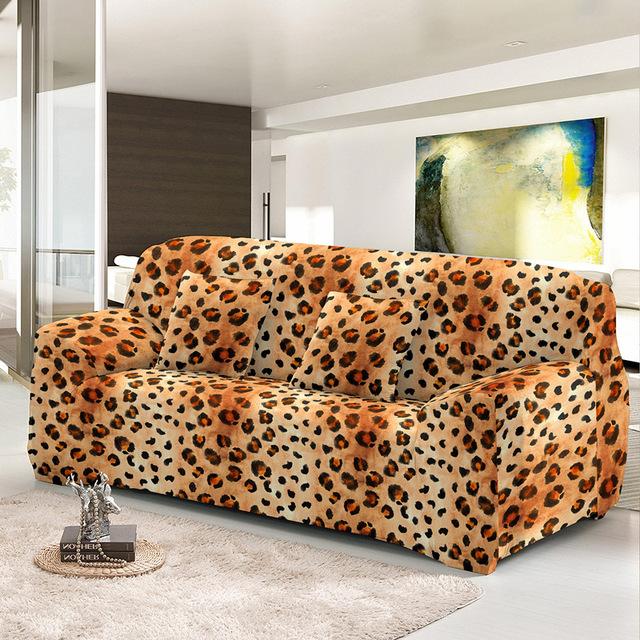 

Чехол для дивана с леопардовым принтом, эластичные чехлы, секционный чехол для дивана для гостиной, офиса, украшения дома, аксессуары 1 seater (90-140cm)