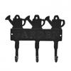 Placa de Parede de Ferro Fundido Country Living com 3 Ganchos - Regadores