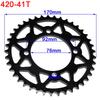 Motorcycle 420 Chain 35/37/39/41/43/45/48/51/53/57/60T Rear Sprocket ID 76mm For 50 70 90 110 125 250cc Pit Dirt Bike Quad ATV
