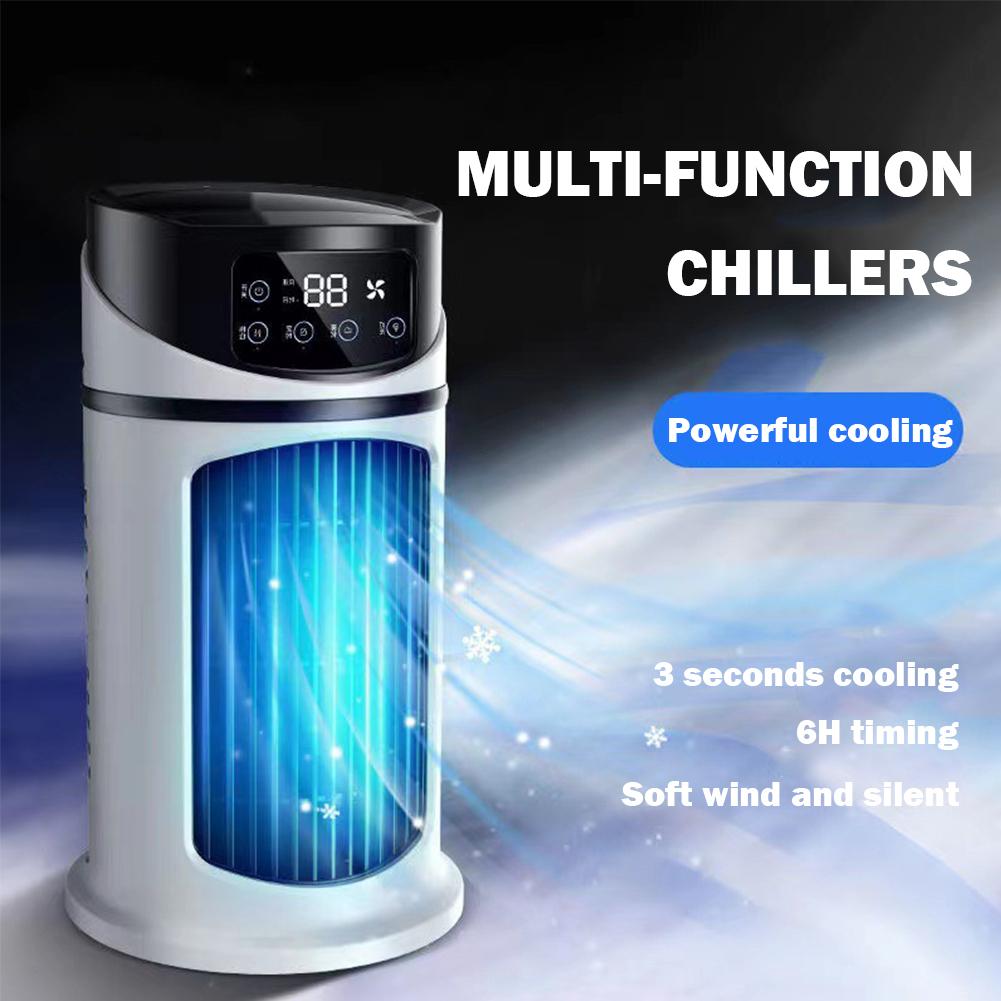 Portable Air Conditioner Fan 6-Speed Evaporative Air Cooler with Humidifier Desktop Cooling Fan for Home Office Bedroom Use