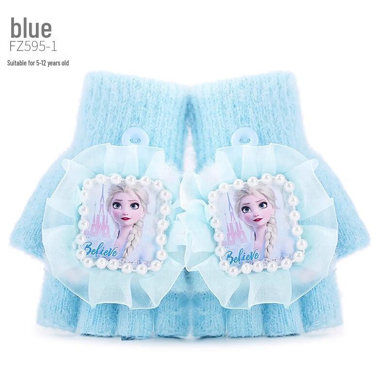 Disney Elsa Princess Kids Winter Flip-Top Gloves One Size