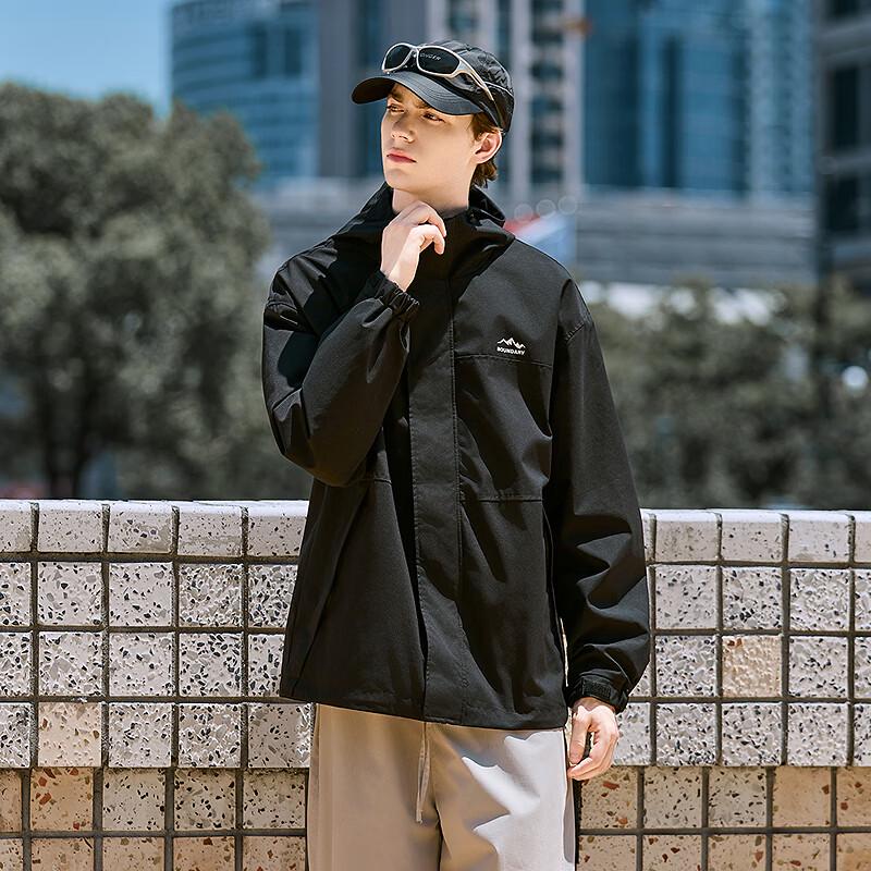 

Tang Shi Men s Casual Hooded Jacket L