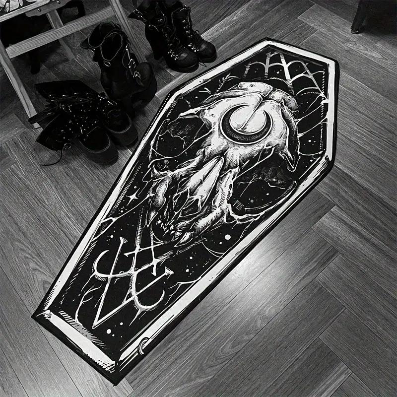 3D Embossed Human Body Optical Illusion Runner Rug Realistic Sculpture Non Slip Study Hallway Creative Floor Mat