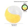 Two-Color Bone Print C-Shaped TPR Squeaky Ball Bite-Resistant Teething Toy for Small Dogs