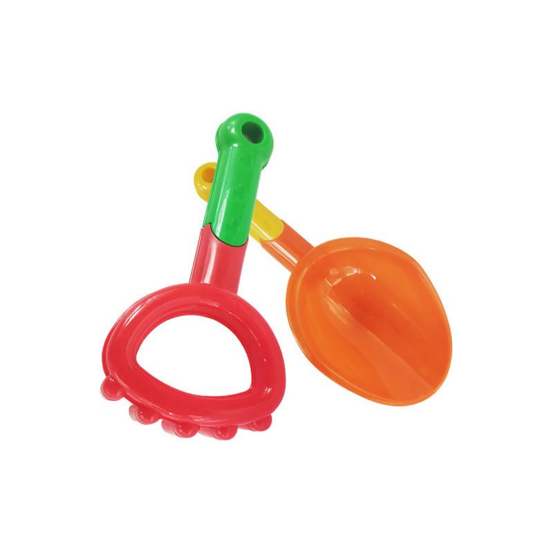 

Kids Beach Shovel Toy Set Double Color Splicing Sand Play Tools Thickened Educational Toy StyleA