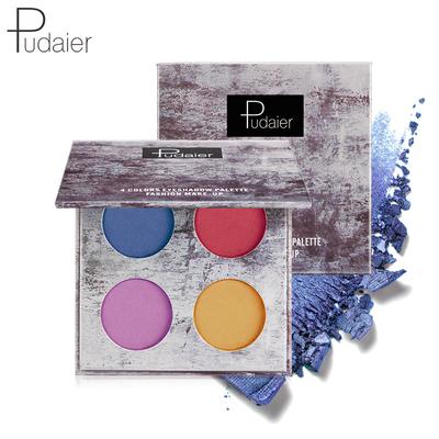 Pudaier Splash Ink Fyrfärgs Eye Shadow Disc Matte Pearlescent Vattentät Anti Sweat Vacker Makeup.