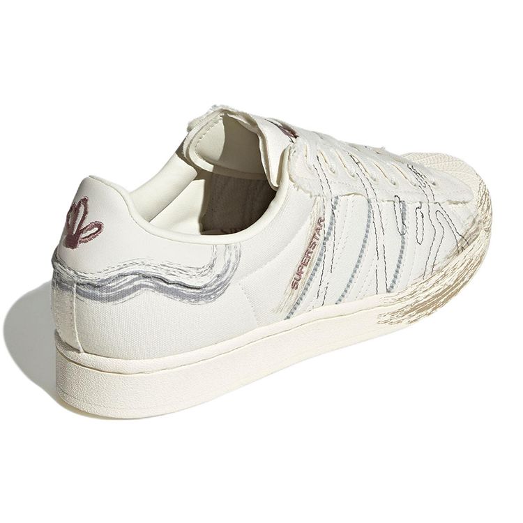 Adidas Superstar Young at Heart Unisex Sneakers Cream Off-White Core-Black FZ6539