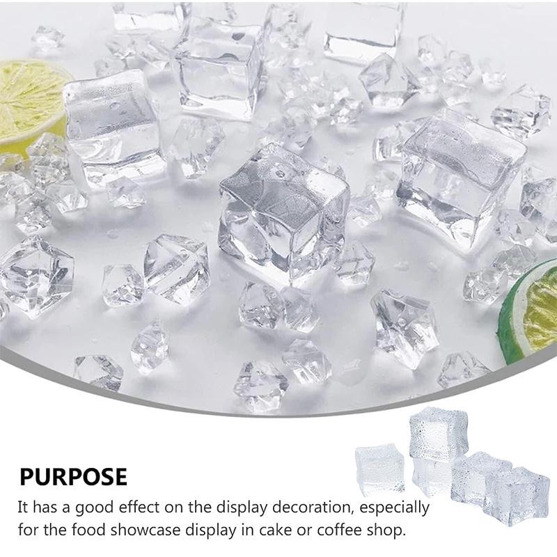 Acrylic Photography Props Reusable Fake Ice Cube Artificial Ice Bar Props Ice Cube Maker Diy Ice Ball Molds Home Wedding Party Decor