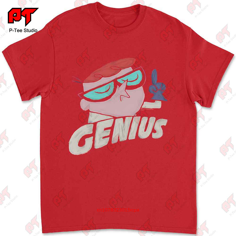 Dexters Laboratory Genius T Shirt Mens Licensed Cartoon Merchandise Black UCGA S