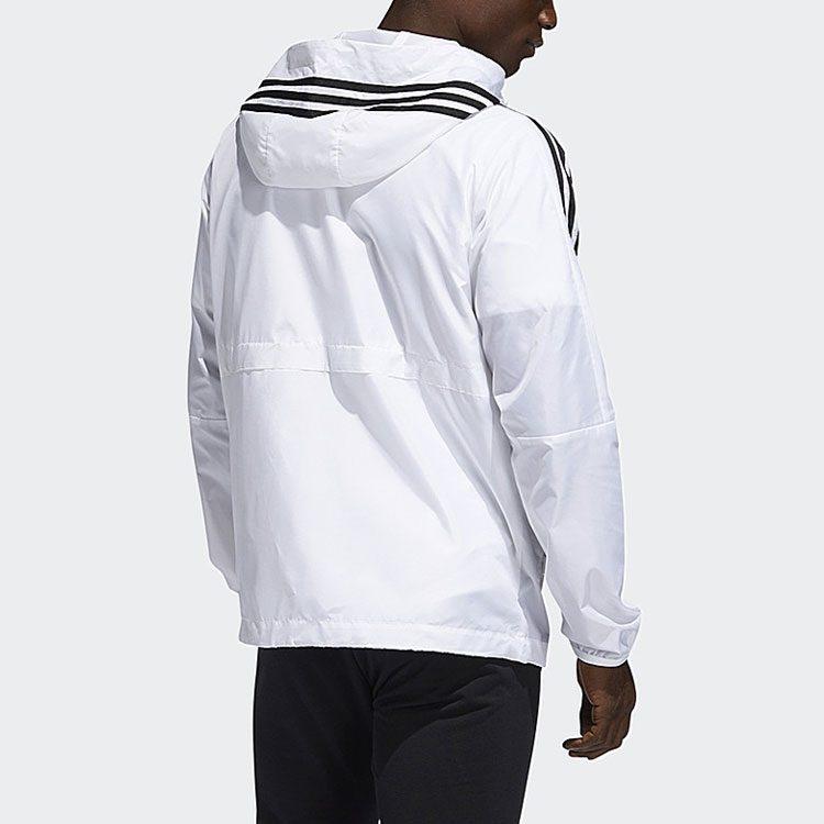 Adidas Jackets Men's White Hooded Moderate Other FT2833