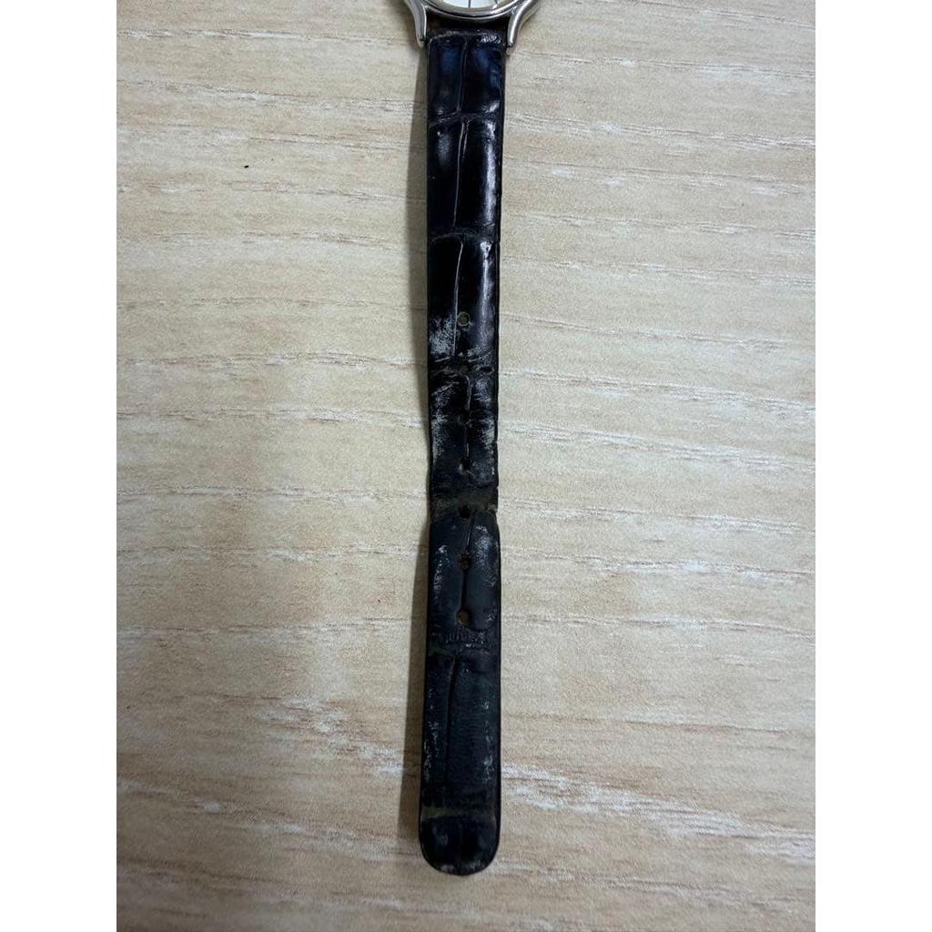 Used CREDOR Watch Ladies Silver Black Working Item