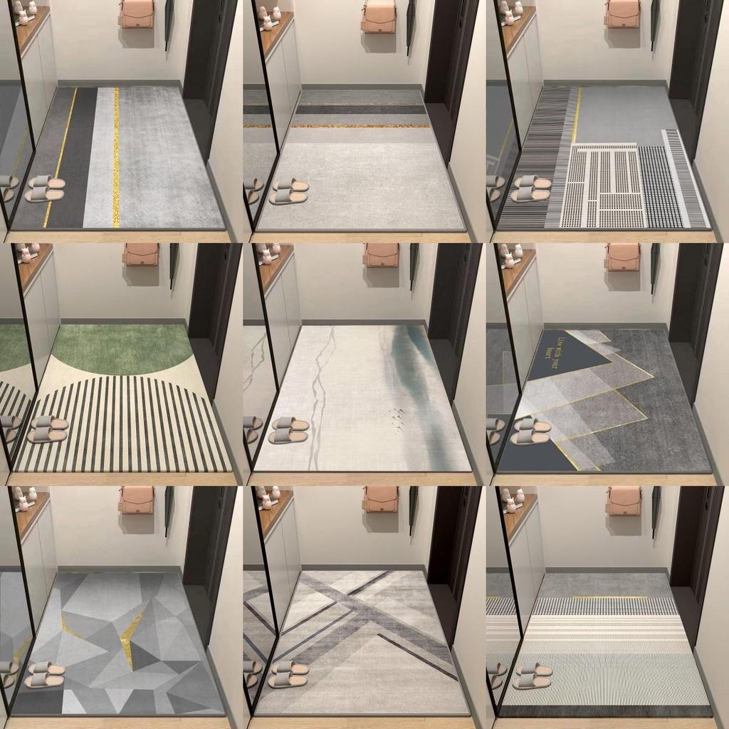 Modern Entryway Minimalist Doormat With Polyester Fiber For Home Decor Entrance