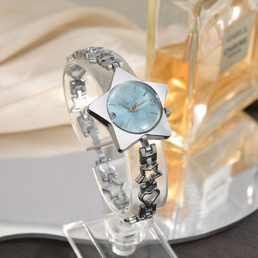 Y2k Charm Star Watch Zinc Zinc Zinc Alloy Chain Watches Luxury Star Shape Bracelet  Woman Ladies