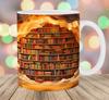 Book Lover Library Ceramic Coffee Mark Cup Bookshelf New Bookshelf Book Fan Tea Cup