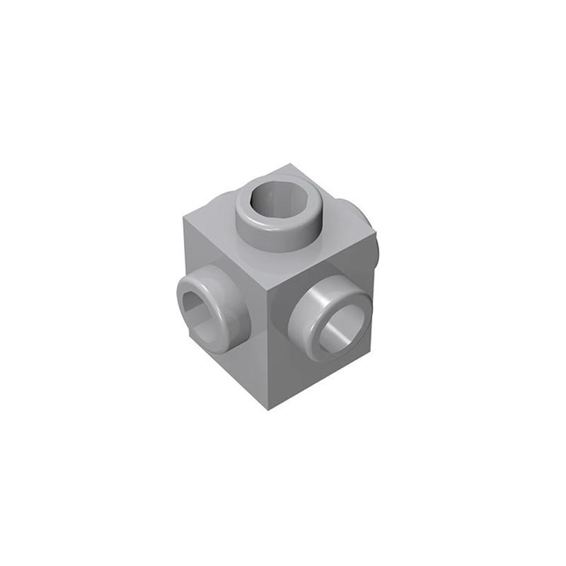 10 pezzi 4733 blocchi MOC compatibili con mattoncini modificati 1x1 con perni su tutti i lati mattoncini educativi fai-da-te all'ingrosso giocattoli per bambini