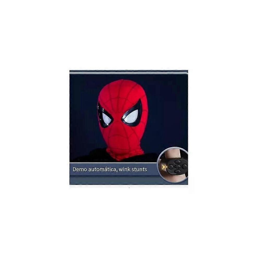 Spider-Man Mask with Movable Blinking Eyes