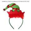 Cute Christmas Hat Tree Headband with Glitter Funny Hat Hair Hoop Novelty Party Headdress Headwear Party