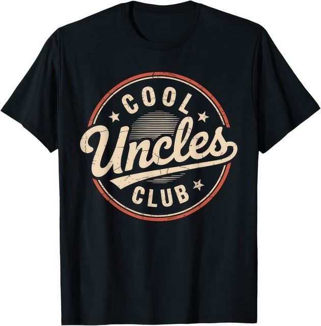 Vintage Cool Uncles Club Funny Uncle Fathers Day Humor T Shirt XXXL