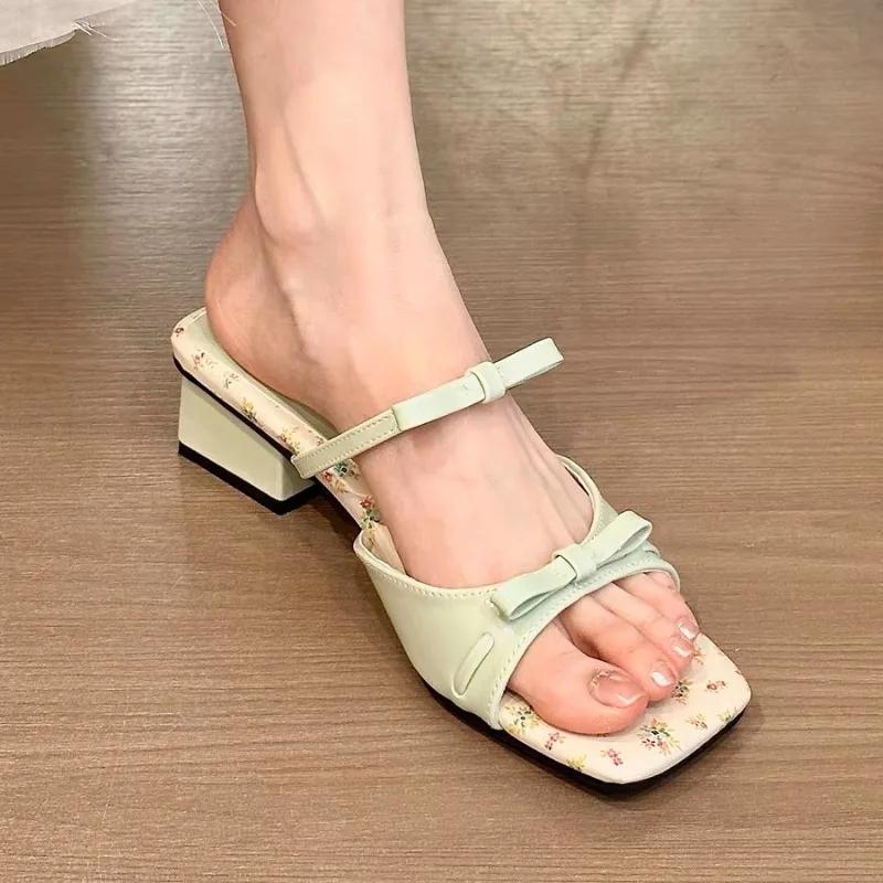 Mode Sommer Keilabsatz Damen Sandalen Elegant High Heels Schuhe Luxus Sandalen Damen Designer Mode Offene Zehenpartie Schmetterlingsknoten Schuhe Damen