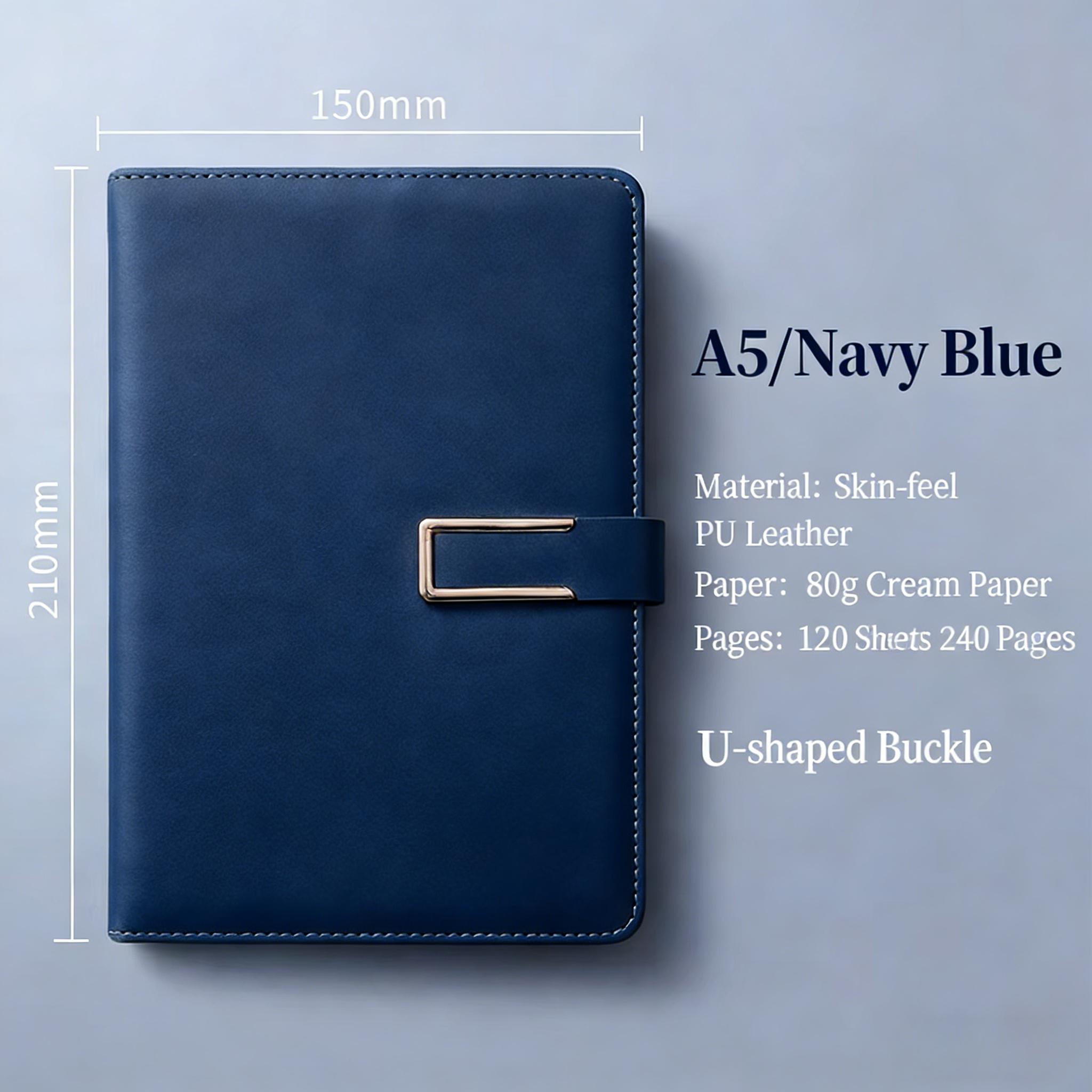 Cheap Factory Price Customised A5 Pu Leather Notebook Personalised Office School Supplies with Magnetic Style Loose-Leaf Binding (as the picture,120 Pages)