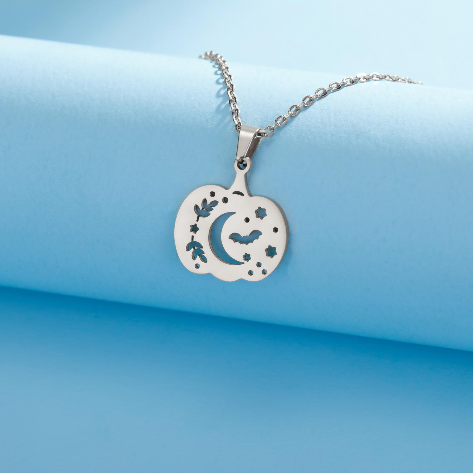 

Подвеска-тыква из нержавеющей стали, полость, ожерелье, ювелирное изделие, подарок