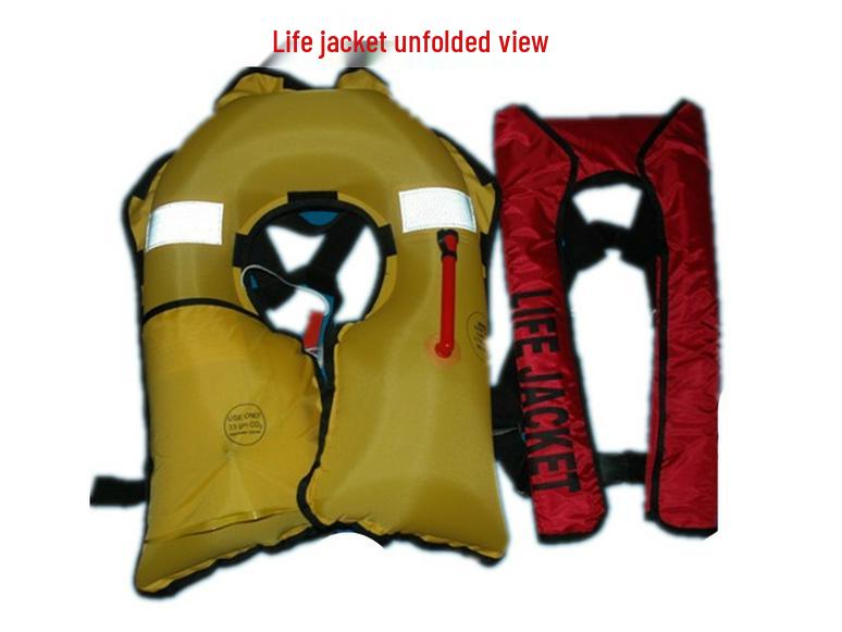 Portable Automatic Inflatable Life Jacket for Adults: Ideal for Fishing, Boating, and Aviation