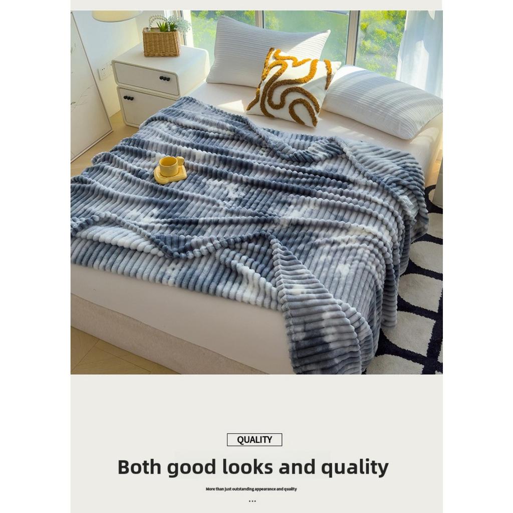 Thickened Blanket, Milk Velvet, Coral Velvet, Flannel, Nap Air Conditioning Blanket, Sofa Cover Blanket, Office Gift Blanket