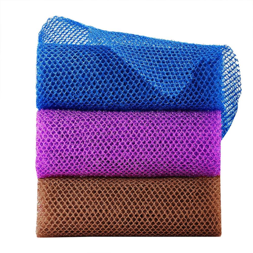 NYLON Exfoliating Back Scrubber Long Washcloth Ultra-Long Bath Towel Washcloth Dead Skin Remover Foam Bath Towel For Women Men