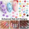 Five-Petal Flower Nail Art Resin Accessories - 6, 12, or 24 Grids