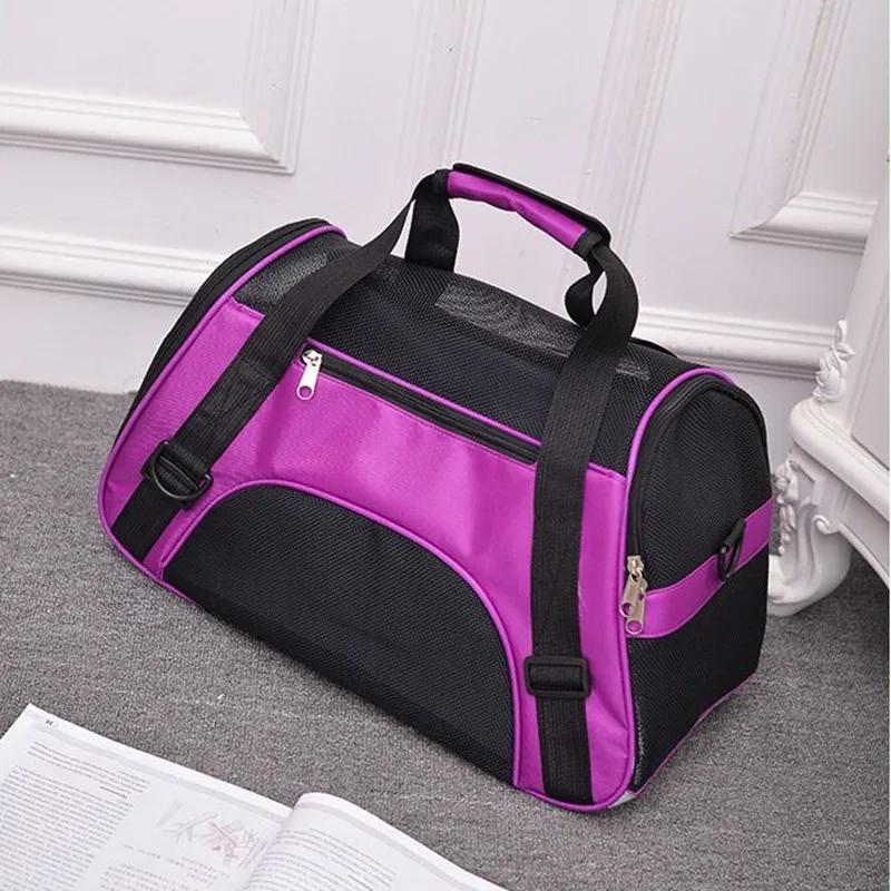 

Soft-sided Carriers Portable Pet Bag Pink Dog Carrier Bags Blue Cat Carrier Outgoing Travel Breathable Pets Handbag 48x26x31cm