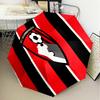 1PC Soccer Ball Afc Crest Printed Umbrella Folding umbrella, automatic umbrella 8-Frame for Travel, camping Fan gifts Christmas Gifts