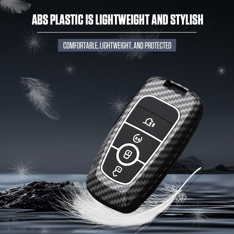 Interior Mouldings Car Key Fob Case Cover For Ford Escape F150 Explorer Kuga Edge Bronco Sport Ecosport Mustang Ranger Maverick