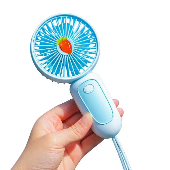 

Handheld Desktop Fan with Lanyard Dual-Use Portable Cooling Fan for Students Commuting Traveling Type-C Fast Charging Low Noise Summer Gadget H
