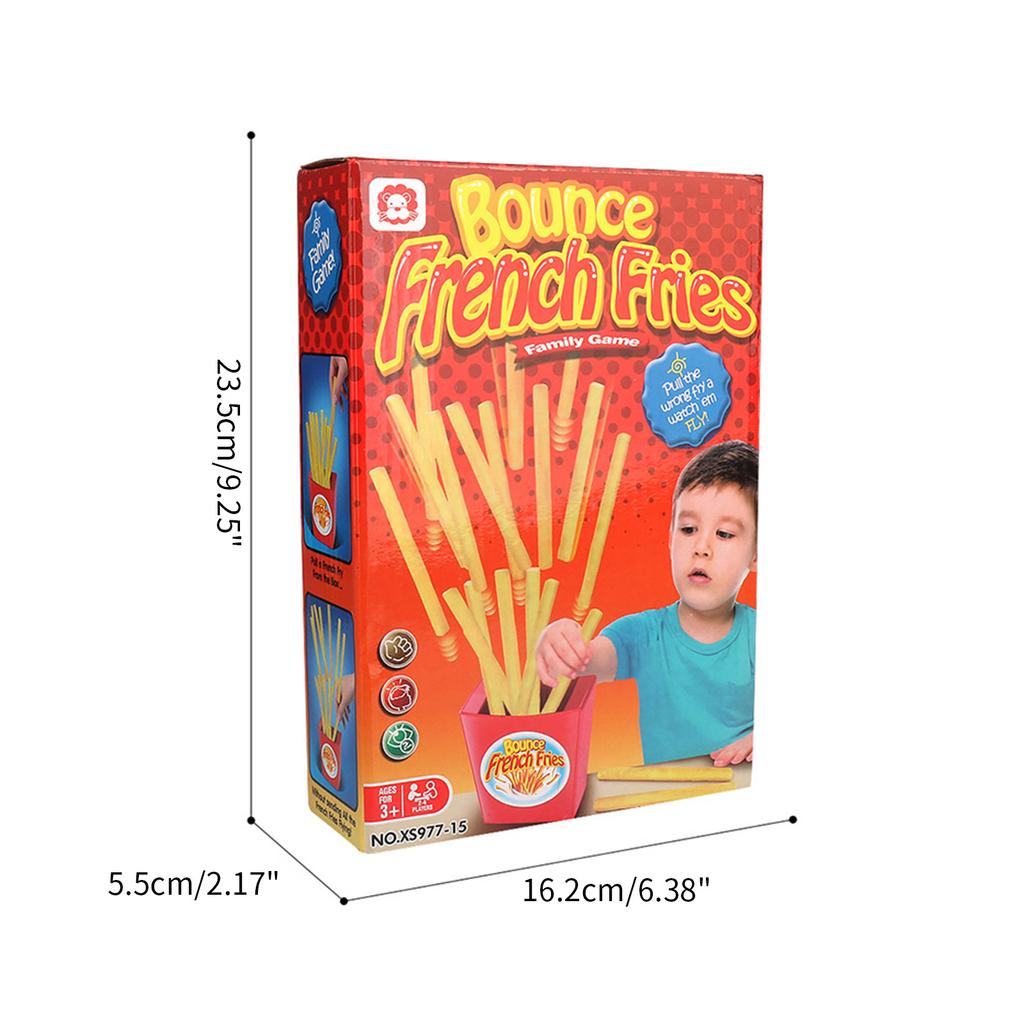 Tricky Board Game Bounce French Fries Fun Gift Set Family Game Party Gathering Icebreaker Tool Toy for Adults Kids